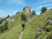 verso la seconda cima dei Becchi Rossi