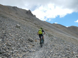 il tratto finale del sentiero per  il Colle dell'Argentera