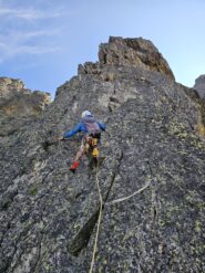 Il primo tiro, sul secondo torrione