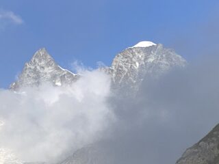 lungo il sentiero di rientro a Zermatt, uno sguardo indietro...