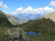 vista dall'alto del vallone di Savoney