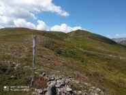 Discesa dal Monte Sasso seguendo la cinta di filo spinato