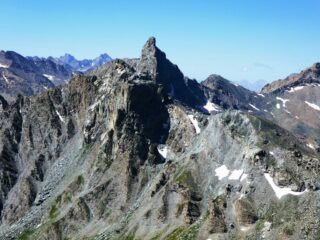 Rocca Bianca e Roc de la Niera dal sentierino tra l'Alp ed il Caramantran