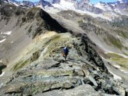 Sulla dorsale che dal col Rosset conduce alla Leynir