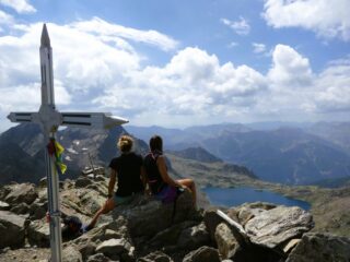 Dalla cima, i laghi di Rabuons