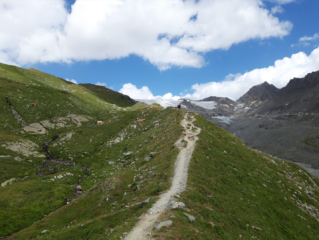 Passato il Johannishütte, si segue il sentiero verso il rif. Defreggerhaus