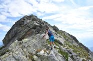 Ultime roccette per la cima del Pizzo d'Apteggia