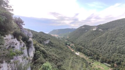 la vista dalla cima