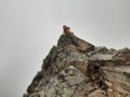 Spuntone roccioso prima della cima