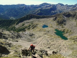 Sullo sperone della parte alta, con splendido panorama