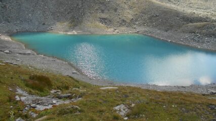 Lo splendido Lago, poco prima del Colle de Fenetre Durand