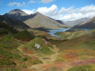 tavolozza di colori al Lago del Moncenisio