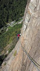 In uscita dal passo chiave di 6c