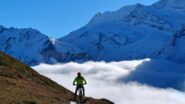 spettacolo dietro Leone e Breithorn