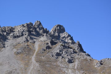 Punta e sentiero di salita