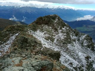 spolverata di neve tra antecima cima