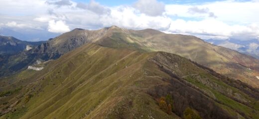 Il percorso di cresta verso il Monte Fronte' 