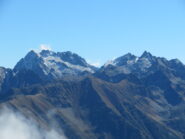 dalla cima, zoom sul M. Matto con un po' di neve