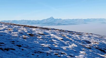 lo straordinario panorama sulle alpi 