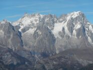 dalla Punta della Croce: vista sul Dente del Gigante e Grandes Jorasses