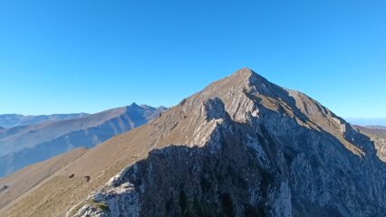 la cresta da percorrere