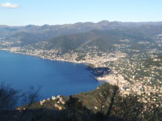 Recco e Camogli dal Punto panoramico dietro al Semaforo Vecchio