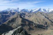 panorama dalla cima verso il Bianco