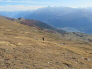 nei prati verso il crestone sud