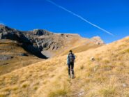 In prossimità dell'ampio catino sotto la cima