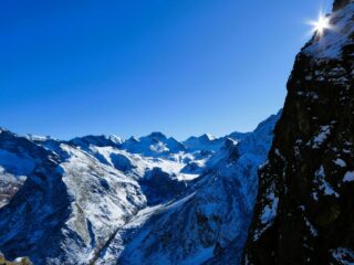 Il sole tramonta sulla ferrata