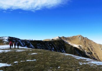 All'altezza del passo della Magnana, con il Grum sulla destra