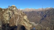 Vista panoramica verso la val Grande e Cantoira (sotto)