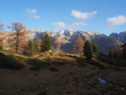 Scendendo sguardo verso il gruppo la Paur e Pan Perdù