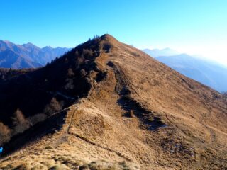 La cima vista dall'anticima.