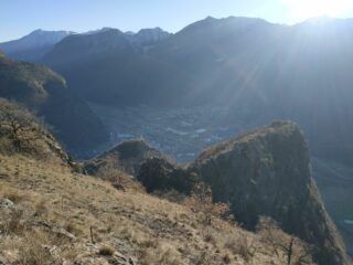 La cresta con gibbosità finale, altra angolazione.