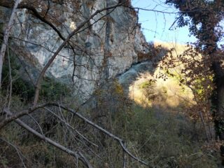 Scala santa vista dalla boschina nel suo tratto più ostico.