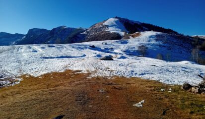 inizia il tratto innevato