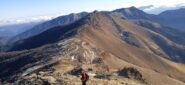 Discesa dalla Cima verso la Colla Rossa 