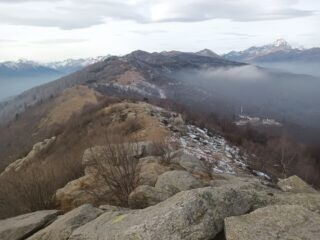 Dalla cima, il panorama verso Ovest...